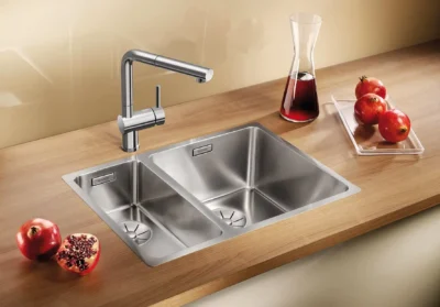 blanco andano 340 180 if 522973 anderhalve keukenspoelbak rechts rvs vlakbouw of opbouw 2