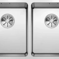 blanco andano 340 340 if 522981 dubbele keukenspoelbak rvs vlakbouw of opbouw 1