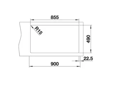 blanco andano 400 400 if a 525249 dubbele keukenspoelbak rvs vlakbouw of opbouw excenter 4