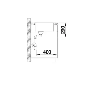 blanco andano 450 if 522961 enkele keukenspoelbak rvs vlakbouw of opbouw 6