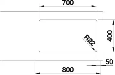 blanco andano 700 u 522971 enkele keukenspoelbak rvs onderbouw 4