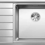 blanco andano xl 6 s if 522999 keukenspoelbak rechts rvs vlakbouw of opbouw excenter 1