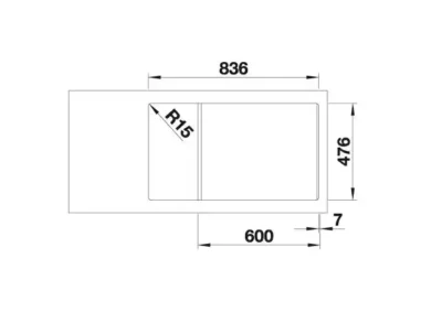 blanco andano xl 6 s if compact 523001 keukenspoelbak rechts rvs vlakbouw of opbouw excenter 4