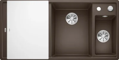 blanco axia 6 s 523482 keukenspoelbak rechts silgranit cafe opbouw excenter 2