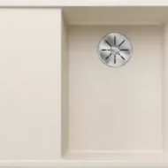 blanco axia 6 s 527045 keukenspoelbak rechts silgranit zacht wit opbouw excenter 1