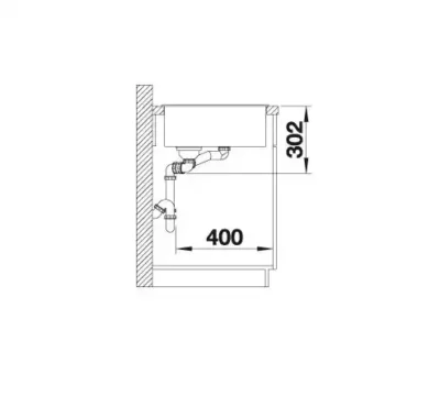 blanco axia 6 s 527228 keukenspoelbak rechts silgranit vulkaangrijs opbouw excenter 7