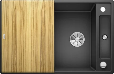 blanco axia iii 45 s 523173 keukenspoelbak silgranit antraciet omkeerbaar opbouw excenter 2