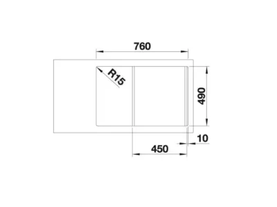 blanco axia iii 45 s 525840 keukenspoelbak silgranit zwart omkeerbaar opbouw excenter 5