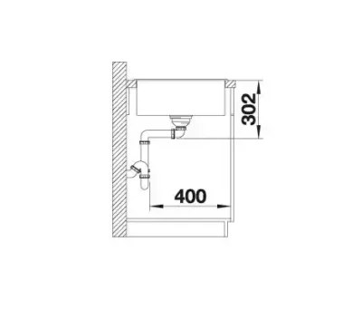 blanco axia iii 45 s 525840 keukenspoelbak silgranit zwart omkeerbaar opbouw excenter 7