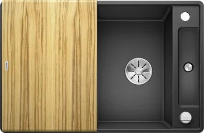 blanco axia iii 45 s f 523193 keukenspoelbak silgranit antraciet omkeerbaar vlakbouw of onderbouw excenter 2