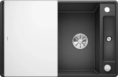 blanco axia iii 45 s f 523199 keukenspoelbak silgranit antraciet omkeerbaar vlakbouw of onderbouw excenter 2