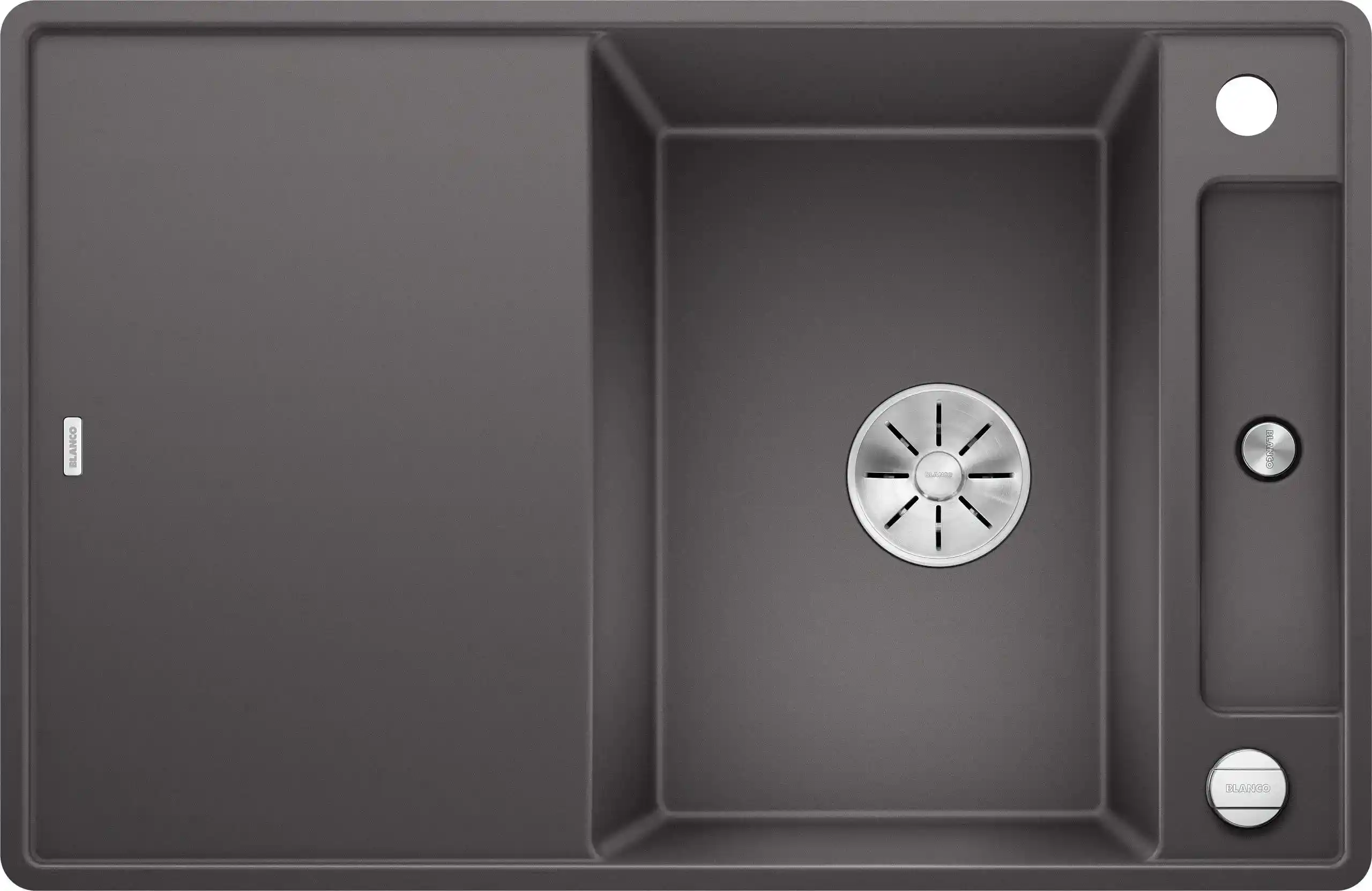 blanco axia iii 45 s f 523200 keukenspoelbak silgranit rotsgrijs omkeerbaar vlakbouw of onderbouw excenter 1 blanco axia iii 45 s f 523200 keukenspoelbak silgranit rotsgrijs omkeerbaar vlakbouw of onderbouw excenter 1