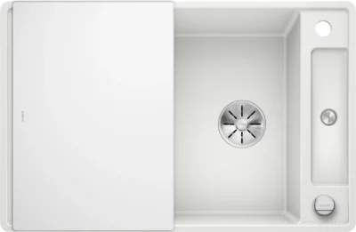 blanco axia iii 45 s f 523202 keukenspoelbak silgranit wit omkeerbaar vlakbouw of onderbouw excenter 2