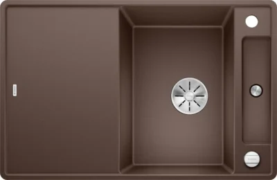 blanco axia iii 45 s f 523204 keukenspoelbak silgranit cafe omkeerbaar vlakbouw of onderbouw excenter 1