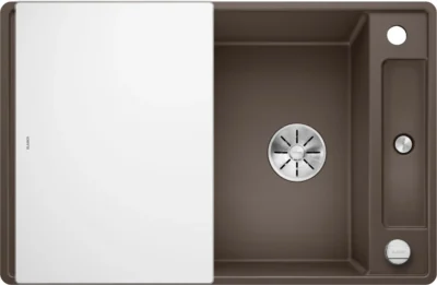 blanco axia iii 45 s f 523204 keukenspoelbak silgranit cafe omkeerbaar vlakbouw of onderbouw excenter 2