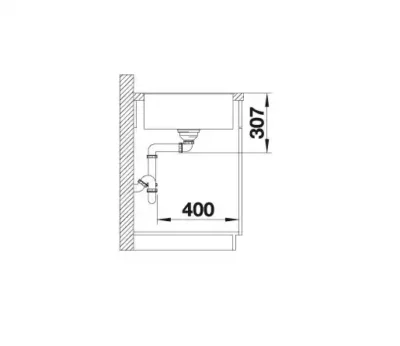 blanco axia iii 45 s f 527037 keukenspoelbak silgranit zacht wit omkeerbaar vlakbouw of onderbouw excenter 7