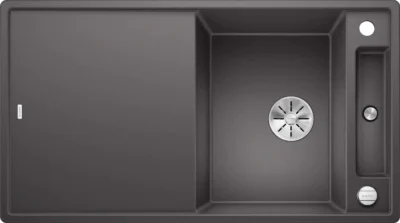 blanco axia iii 5 s 523206 keukenspoelbak silgranit rotsgrijs omkeerbaar opbouw excenter 1