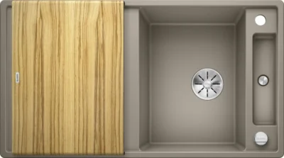 blanco axia iii 5 s 523212 keukenspoelbak silgranit tartufo omkeerbaar opbouw excenter 2