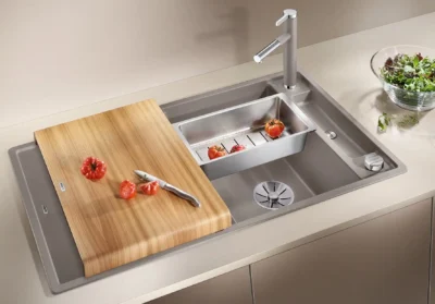 blanco axia iii 5 s 523212 keukenspoelbak silgranit tartufo omkeerbaar opbouw excenter 3