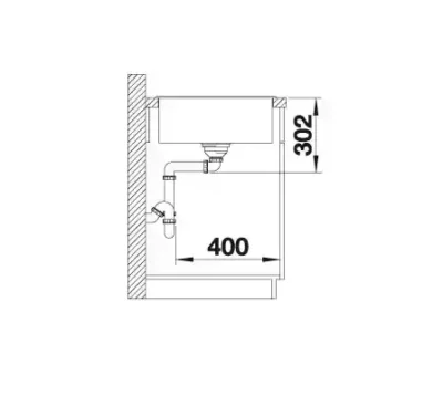 blanco axia iii 5 s 523219 keukenspoelbak silgranit wit omkeerbaar opbouw excenter 7