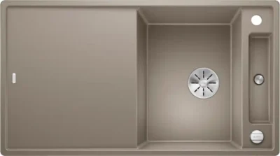 blanco axia iii 5 s 523222 keukenspoelbak silgranit tartufo omkeerbaar opbouw excenter 1