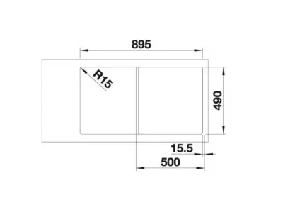 blanco axia iii 5 s 527040 keukenspoelbak silgranit zacht wit omkeerbaar opbouw excenter 5