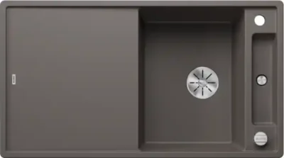 blanco axia iii 5 s 527222 keukenspoelbak silgranit vulkaangrijs omkeerbaar opbouw excenter 1