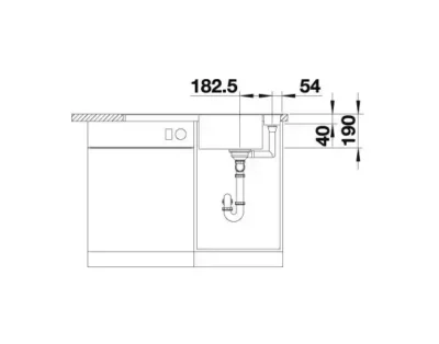 blanco axia iii 5 s f 523231 keukenspoelbak silgranit antraciet omkeerbaar vlakbouw of onderbouw excenter 6