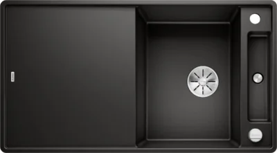 blanco axia iii 5 s f 525847 keukenspoelbak silgranit zwart omkeerbaar vlakbouw of onderbouw excenter 1