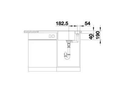 blanco axia iii 5 s f 527041 keukenspoelbak silgranit zacht wit omkeerbaar vlakbouw of onderbouw excenter 6