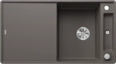 blanco axia iii 5 s f 527225 keukenspoelbak silgranit vulkaangrijs omkeerbaar vlakbouw of onderbouw excenter 1