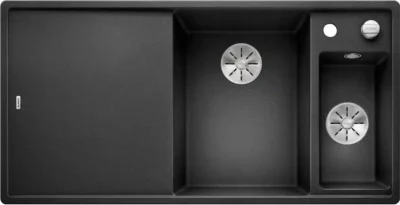 blanco axia iii 6 s 523462 keukenspoelbak rechts silgranit antraciet opbouw excenter 1