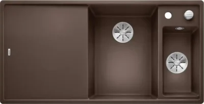 blanco axia iii 6 s 523471 keukenspoelbak rechts silgranit cafe opbouw excenter 1