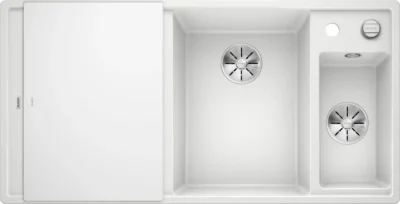 blanco axia iii 6 s 523477 keukenspoelbak rechts silgranit wit opbouw excenter 2