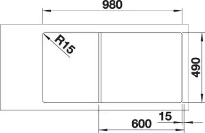 blanco axia iii 6 s 523480 keukenspoelbak rechts silgranit tartufo opbouw excenter 5