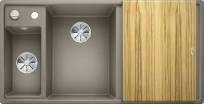 blanco axia iii 6 s 524650 keukenspoelbak links silgranit tartufo opbouw excenter 2