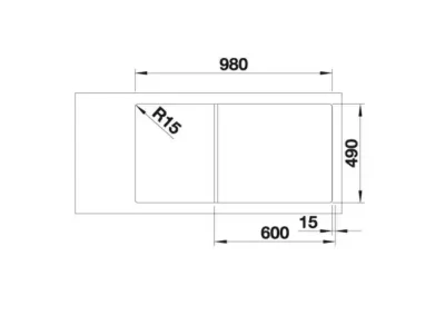 blanco axia iii 6 s 527227 keukenspoelbak links silgranit vulkaangrijs opbouw excenter 5