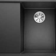 blanco axia iii 6 s f 523489 anderhalve keukenspoelbak rechts silgranit antraciet vlakbouw of onderbouw excenter 1