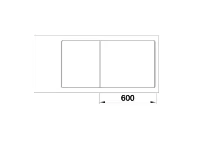 blanco axia iii 6 s f 523492 anderhalve keukenspoelbak rechts silgranit wit vlakbouw of onderbouw excenter 6