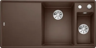blanco axia iii 6 s f 523494 anderhalve keukenspoelbak rechts silgranit cafe vlakbouw of onderbouw excenter 1