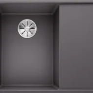 blanco axia iii 6 s f 524670 anderhalve keukenspoelbak links silgranit rotsgrijs vlakbouw of onderbouw excenter 1