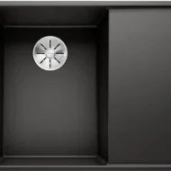 blanco axia iii 6 s f 525853 anderhalve keukenspoelbak links silgranit zwart vlakbouw of onderbouw excenter 1