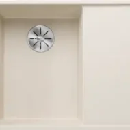 blanco axia iii 6 s f 527048 anderhalve keukenspoelbak links silgranit zacht wit vlakbouw of onderbouw excenter 1