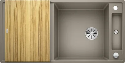 blanco axia iii xl 6 s 523507 keukenspoelbak silgranit tartufo omkeerbaar opbouw excenter 2