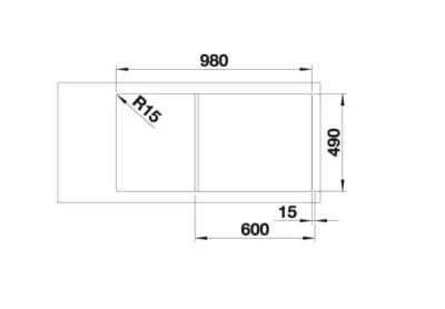 blanco axia iii xl 6 s 527234 keukenspoelbak silgranit vulkaangrijs omkeerbaar opbouw excenter 5