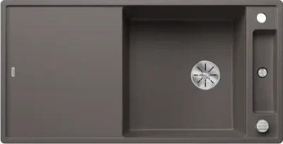 blanco axia iii xl 6 s 527235 keukenspoelbak silgranit vulkaangrijs omkeerbaar opbouw excenter 1