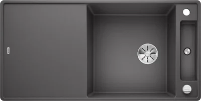 blanco axia iii xl 6 s f 523521 enkele keukenspoelbak silgranit rotsgrijs omkeerbaar vlakbouw of onderbouw excenter 1