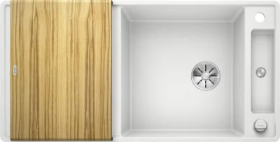 blanco axia iii xl 6 s f 523523 keukenspoelbak silgranit wit omkeerbaar vlakbouw of onderbouw excenter 2