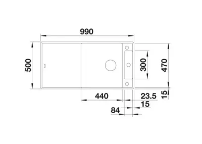blanco axia iii xl 6 s f 527053 keukenspoelbak silgranit zacht wit omkeerbaar vlakbouw of onderbouw excenter 4