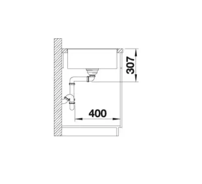 blanco axia iii xl 6 s f 527236 enkele keukenspoelbak silgranit vulkaangrijs omkeerbaar vlakbouw of onderbouw excenter 7